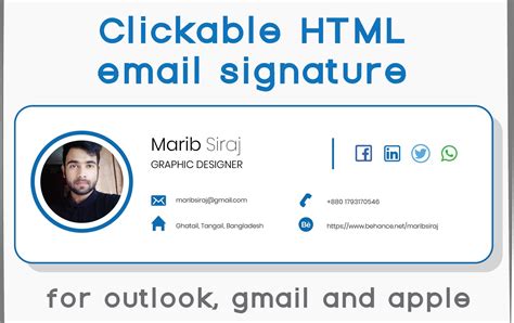 Interactive email signature